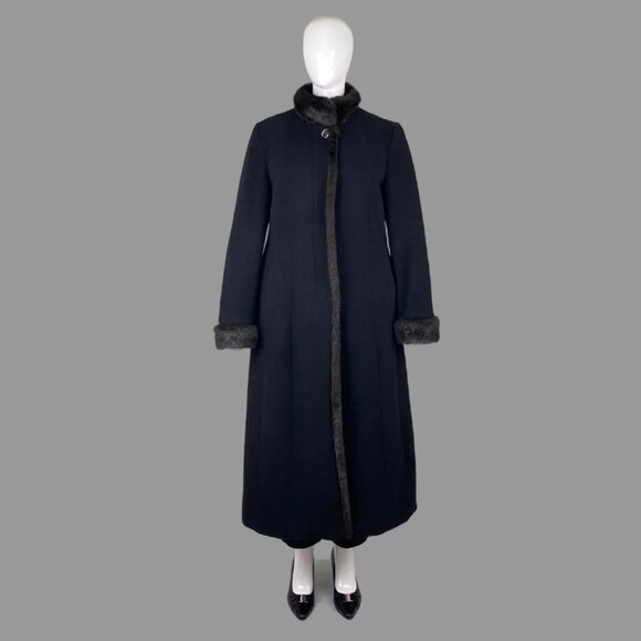 London Fog wool/cashmere Lydia long coat - Picture 2 of 9